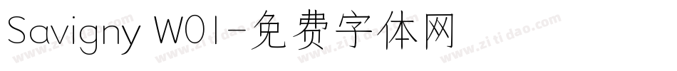 Savigny W01字体转换